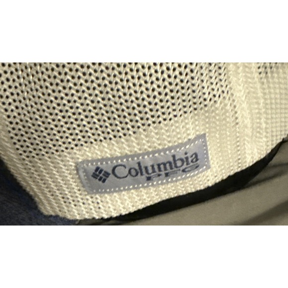 Columbia Unisex-Adult Pfg Fish Flag Mesh Snap Back Gray White L/XL H9 - Picture 4 of 8
